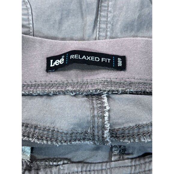Lee Womens Relaxed Fit Cargo Shorts Medium Grey Cotton/Spandex Blend - Picture 3 of 10